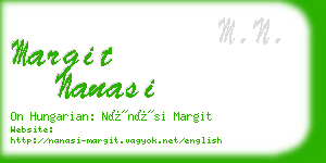 margit nanasi business card